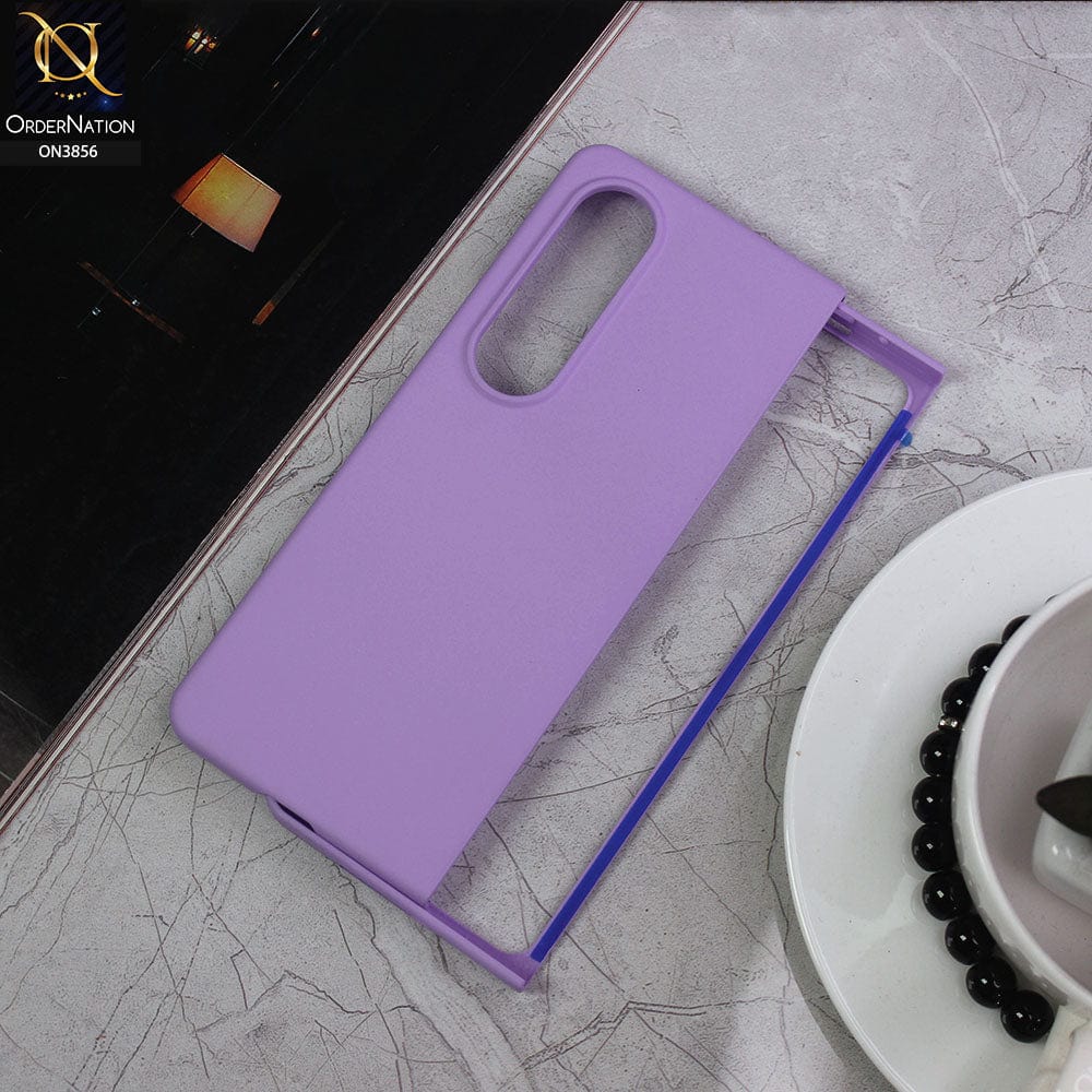 Samsung Galaxy Z Fold 4 5G Cover - Purple - Ultra Thin Matte Pc Camera Protection Case