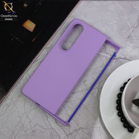 Samsung Galaxy Z Fold 4 5G Cover - Purple - Ultra Thin Matte Pc Camera Protection Case
