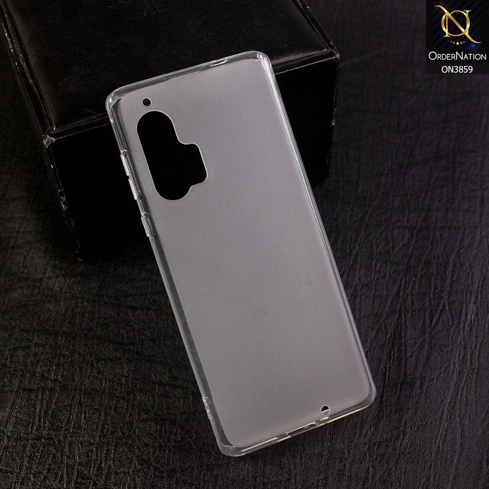 Motorola Edge Plus (2020) - All New Soft Silicone  Semi Transparent Round Borders Case