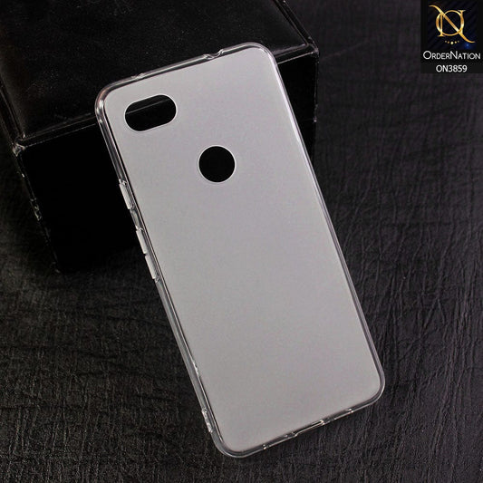 Google Pixel 3a - All New Soft Silicone  Semi Transparent Round Borders Case