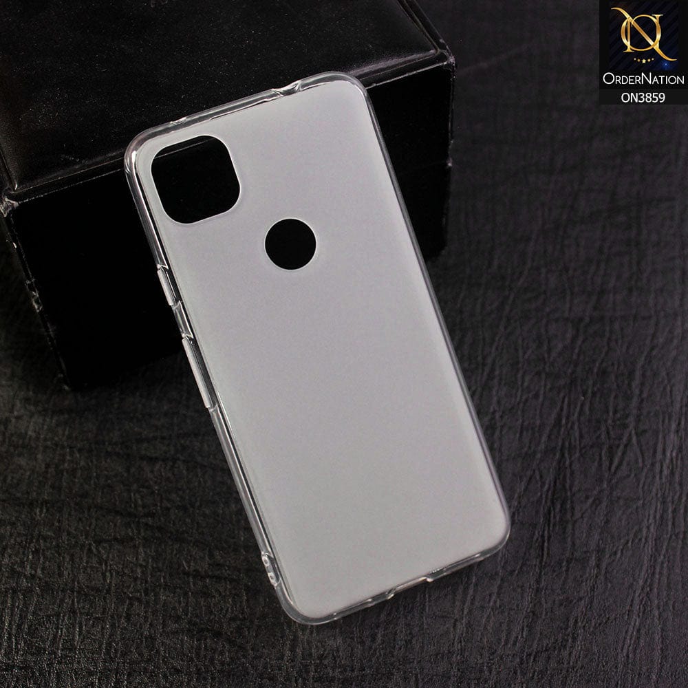 Google Pixel 4a 4G - All New Soft Silicone  Semi Transparent Round Borders Case