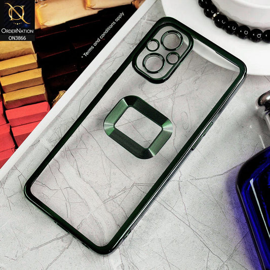 OnePlus Nord N20 5G Cover - Green - Electroplating Borders Chrome Logo Hole Soft Silicone Camera Bumper Case