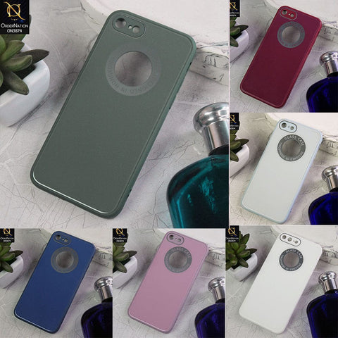 iPhone 8 / 7  Cover - Design 7  - New Shine Soft Borders Camera Bumper Protection Glossy Logo Hole Case