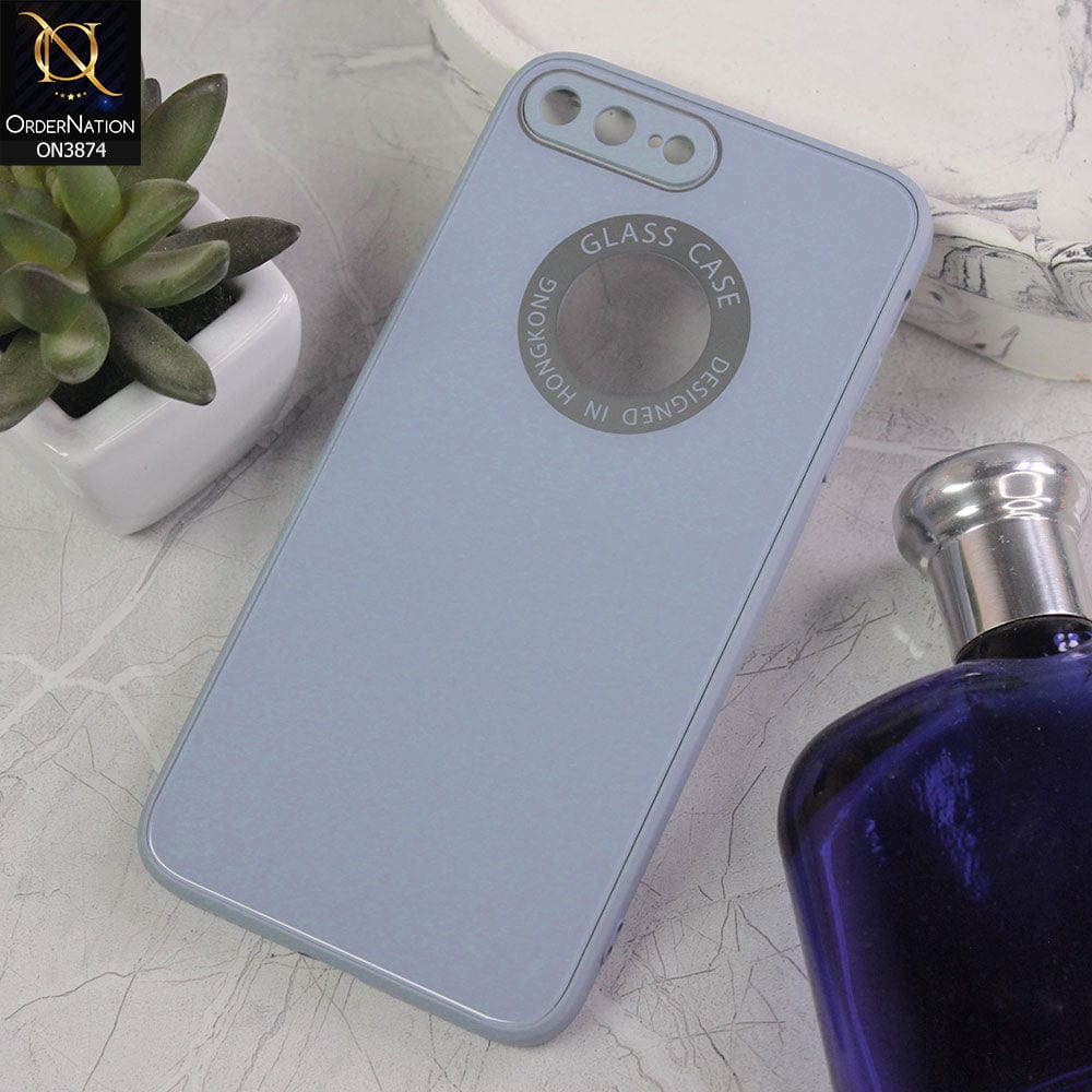 iPhone 8 Plus / 7 Plus  Cover - Design 3 - New Shine Soft Borders Camera Bumper Protection Glossy Logo Hole Case