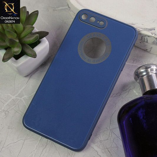 iPhone 8 Plus / 7 Plus  Cover - Design 7 - New Shine Soft Borders Camera Bumper Protection Glossy Logo Hole Case