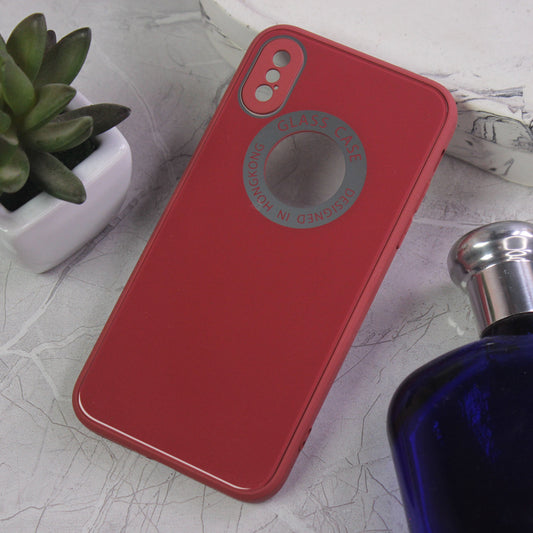 iPhone XS / X  Cover - Design 10  - New Shine Soft Borders Camera Bumper Protection Glossy Logo Hole Case