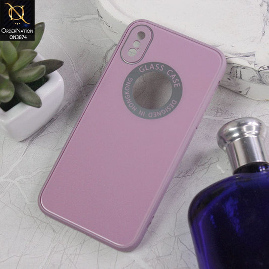 iPhone XS / X  Cover - Design 8  - New Shine Soft Borders Camera Bumper Protection Glossy Logo Hole Case