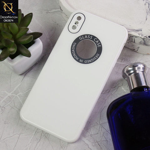 iPhone XS Max  Cover - Design 2  - New Shine Soft Borders Camera Bumper Protection Glossy Logo Hole Case