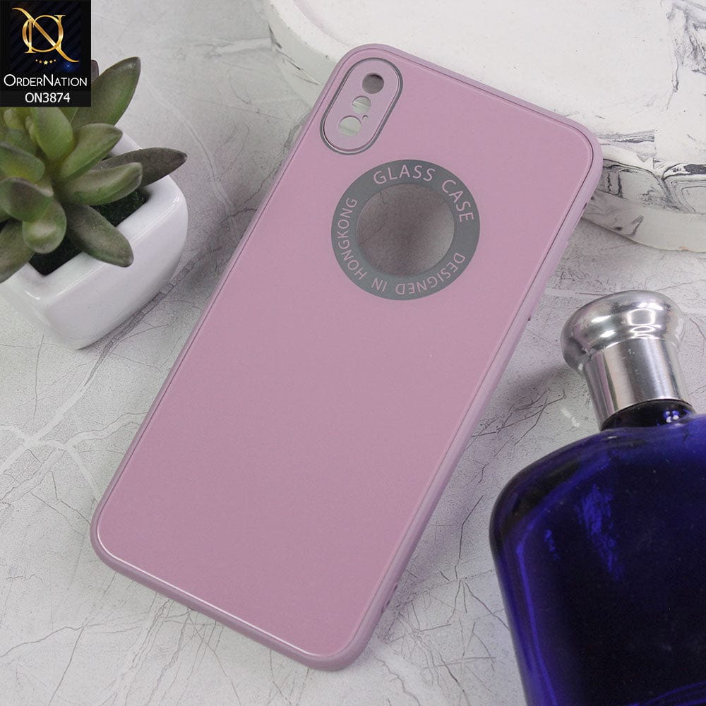 iPhone XS Max  Cover - Design 8  - New Shine Soft Borders Camera Bumper Protection Glossy Logo Hole Case