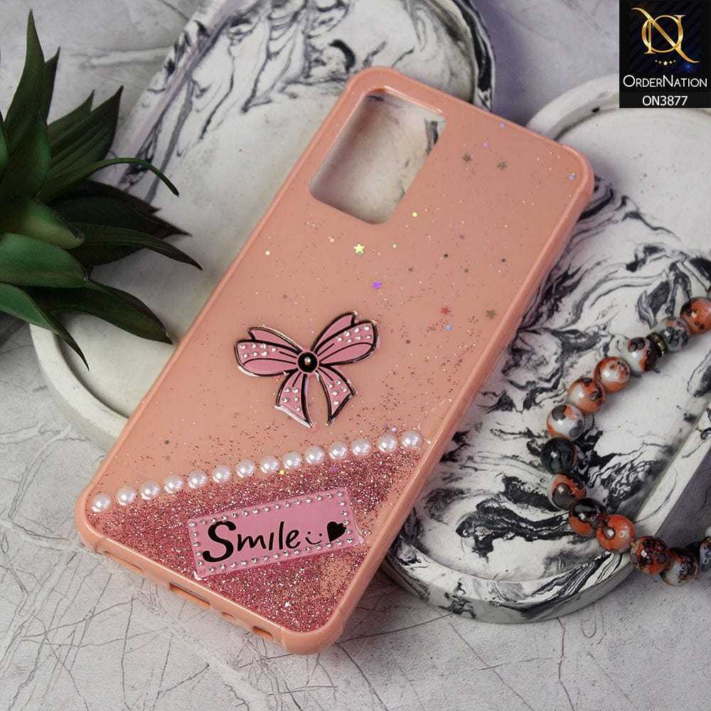 Oppo A54 4G  Cover - Pink - New Shine Soft Borders Camera Bumper Protection Glossy Logo Hole Case