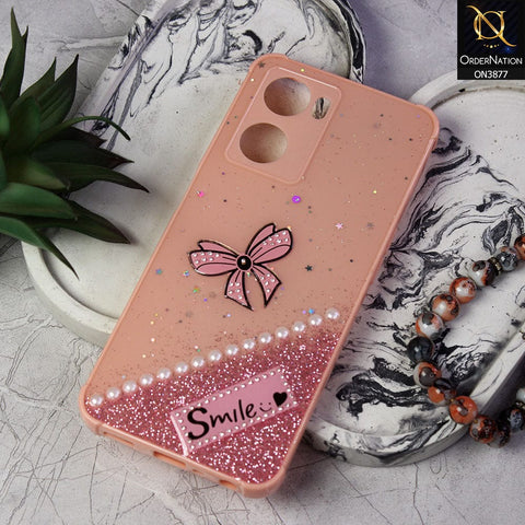 Oppo A57s  Cover - Pink - New Shine Soft Borders Camera Bumper Protection Glossy Logo Hole Case