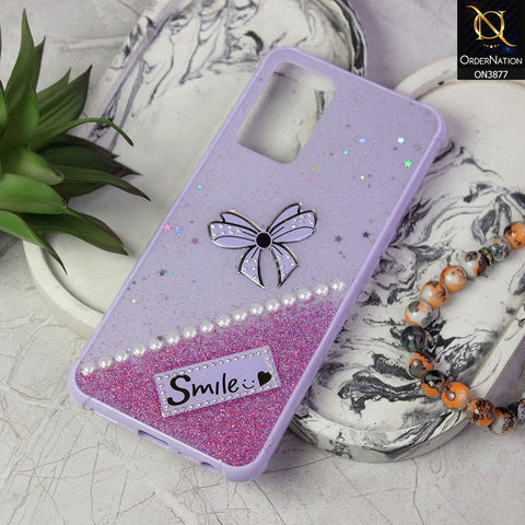 Oppo A36 Cover - Purple - New Shine Soft Borders Camera Bumper Protection Glossy Logo Hole Case