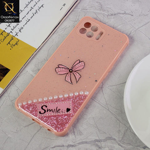 Oppo A93  Cover - Pink - New Shine Soft Borders Camera Bumper Protection Glossy Logo Hole Case