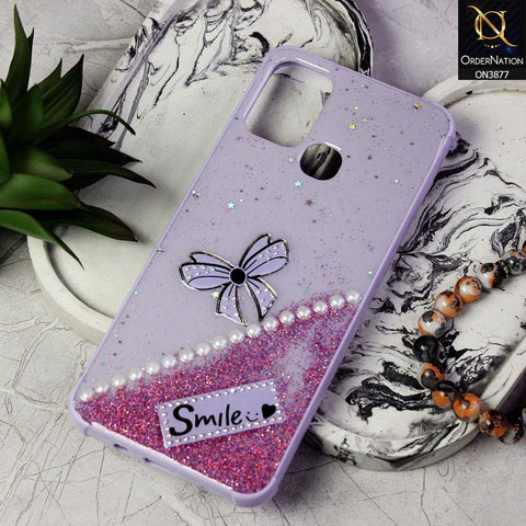 Infinix Hot 9 Play Cover - Purple - New Shine Soft Borders Camera Bumper Protection Glossy Logo Hole Case