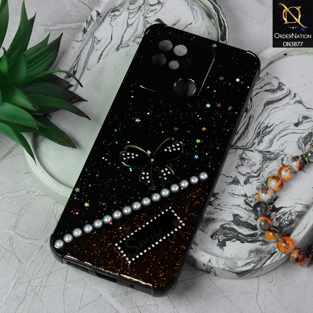 Xiaomi Redmi 10C  Cover - Black - New Shine Soft Borders Camera Bumper Protection Glossy Logo Hole Case