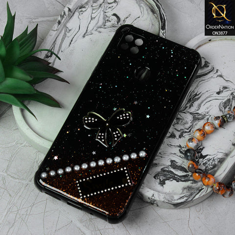 Xiaomi Redmi 9C  Cover - Black - New Shine Soft Borders Camera Bumper Protection Glossy Logo Hole Case