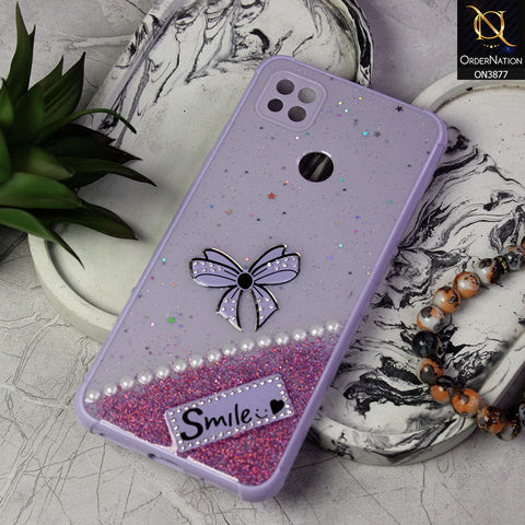 Xiaomi Redmi 9C  Cover - Purple - New Shine Soft Borders Camera Bumper Protection Glossy Logo Hole Case