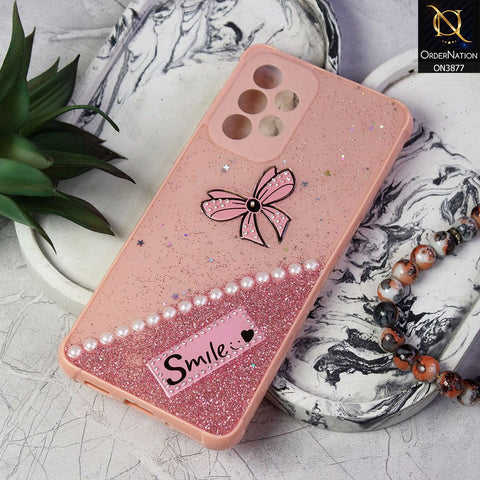 Samsung Galaxy A52  Cover - Pink - New Shine Soft Borders Camera Bumper Protection Glossy Logo Hole Case