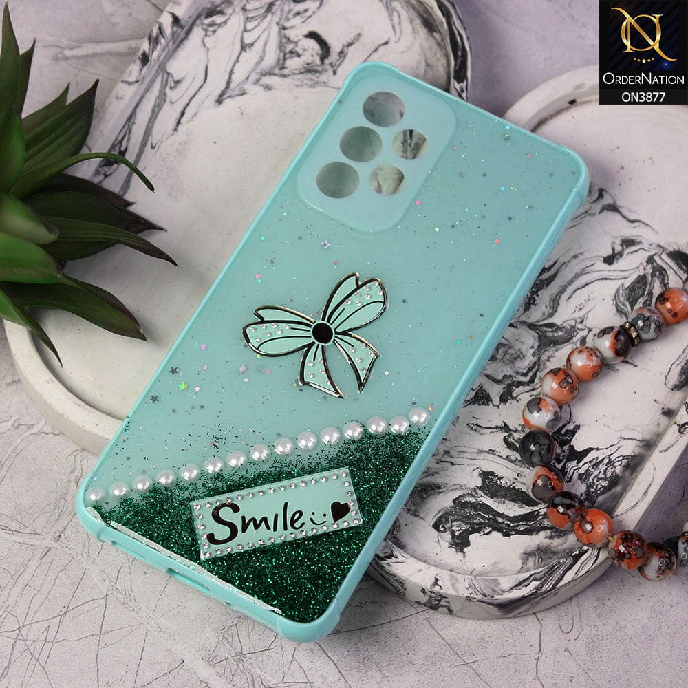 Samsung Galaxy A52s 5G Cover - Sea Green - New Shine Soft Borders Camera Bumper Protection Glossy Logo Hole Case