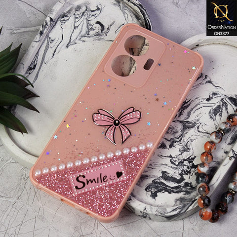 Vivo Y55 4G  Cover - Pink - New Shine Soft Borders Camera Bumper Protection Glossy Logo Hole Case