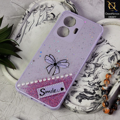 Vivo S15e Cover - Purple - New Shine Soft Borders Camera Bumper Protection Glossy Logo Hole Case