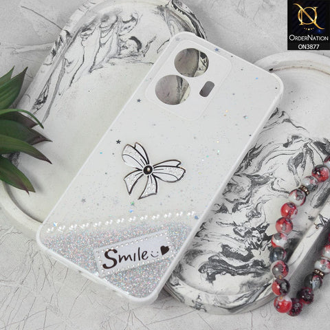 Vivo S15e  Cover - White - New Shine Soft Borders Camera Bumper Protection Glossy Logo Hole Case