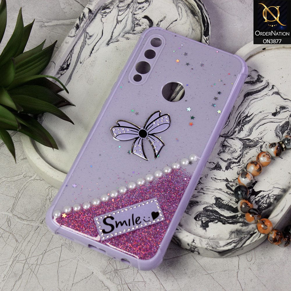 Huawei Y9 Prime 2019 Cover - Purple - New Shine Soft Borders Camera Bumper Protection Glossy Logo Hole Case