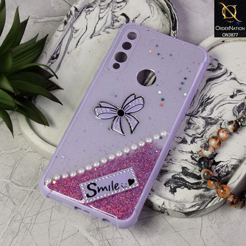 Huawei Y9 Prime 2019 Cover - Purple - New Shine Soft Borders Camera Bumper Protection Glossy Logo Hole Case