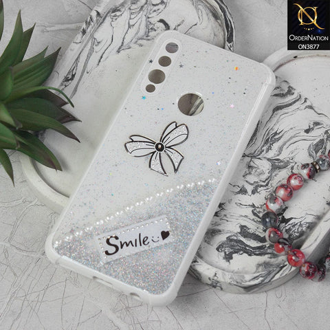 Huawei Y9 Prime 2019  Cover - White - New Shine Soft Borders Camera Bumper Protection Glossy Logo Hole Case