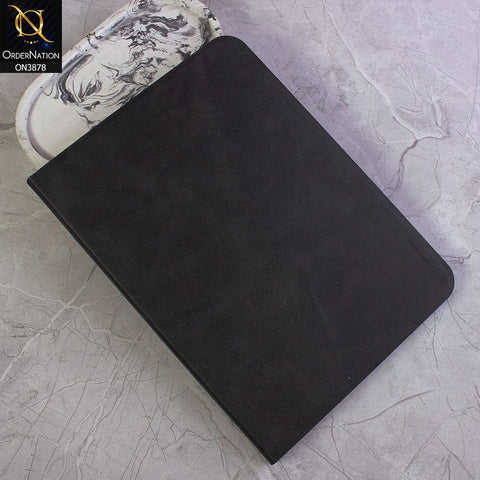 Apple iPad (2022) Cover - Black - PU Leather Texture Smart Book Foldable Case