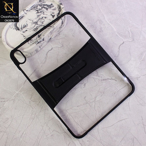 Apple iPad (2022) Cover - Black - All New  Smart Book Clear Back Case With Foldable Protective  Stand