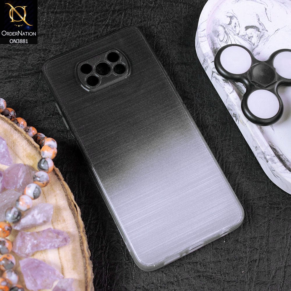 Xiaomi Poco X3  Cover - Design 1 - All New Stylish Dual Color Soft Silicone Protective Case