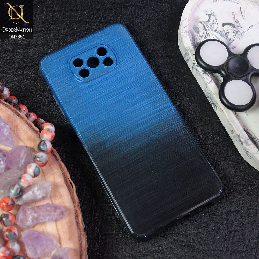 Xiaomi Poco X3 Pro Cover - Design 3 - All New Stylish Dual Color Soft Silicone Protective Case