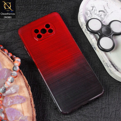 Xiaomi Poco X3  Cover - Design 5 - All New Stylish Dual Color Soft Silicone Protective Case