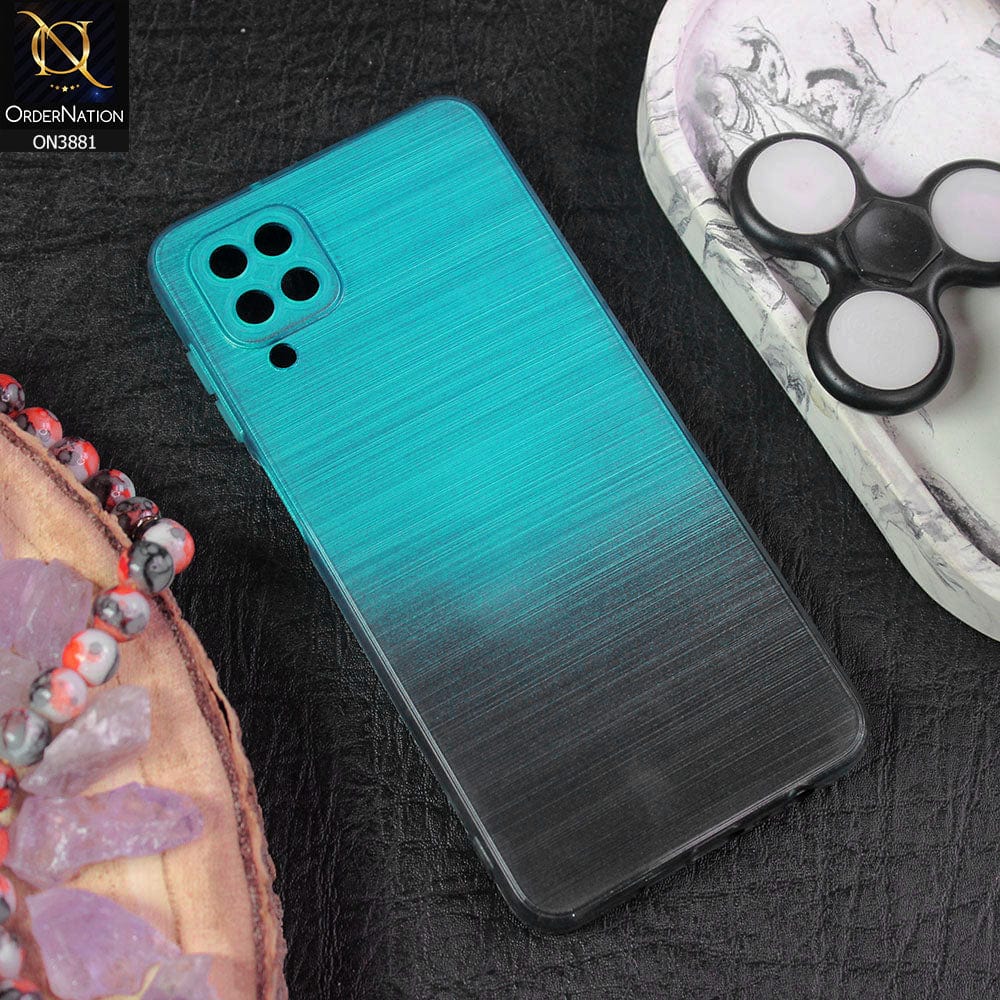 Samsung Galaxy A12 Cover - Design 6 - All New Stylish Dual Color Soft Silicone Protective Case