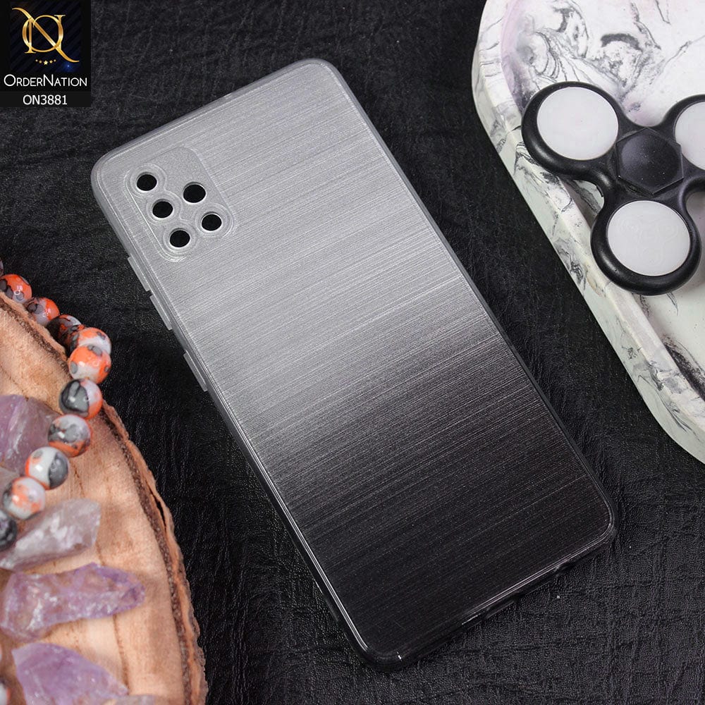 Samsung Galaxy A51 Cover - Design 2 - All New Stylish Dual Color Soft Silicone Protective Case