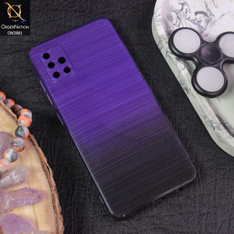 Samsung Galaxy A51 Cover - Design 4 - All New Stylish Dual Color Soft Silicone Protective Case