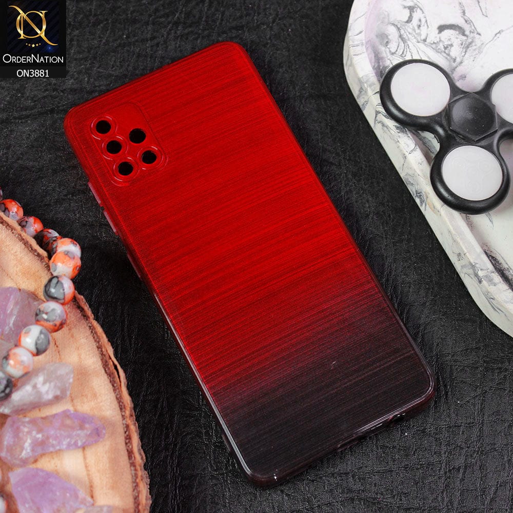 Samsung Galaxy A51 Cover - Design 5 - All New Stylish Dual Color Soft Silicone Protective Case