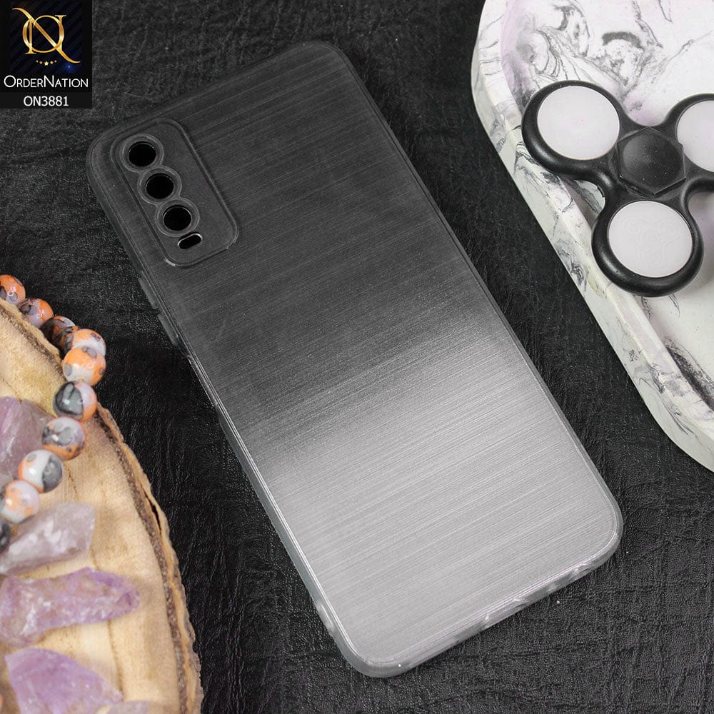 Vivo Y12s Cover - Design 1 - All New Stylish Dual Color Soft Silicone Protective Case