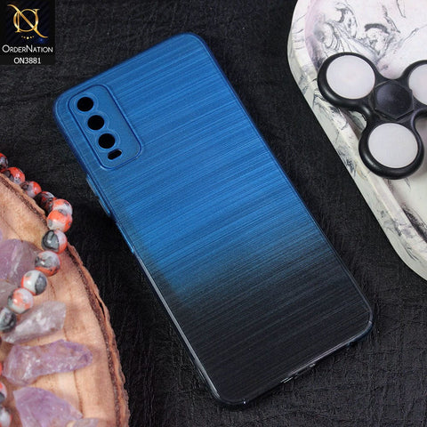 Vivo Y12a Cover - Design 3 - All New Stylish Dual Color Soft Silicone Protective Case
