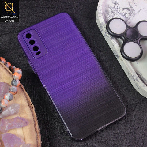 Vivo Y20 Cover - Design 4 - All New Stylish Dual Color Soft Silicone Protective Case