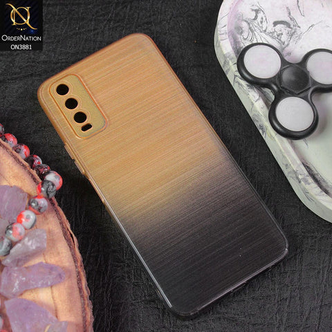 Vivo Y20s Cover - Design 7 - All New Stylish Dual Color Soft Silicone Protective Case