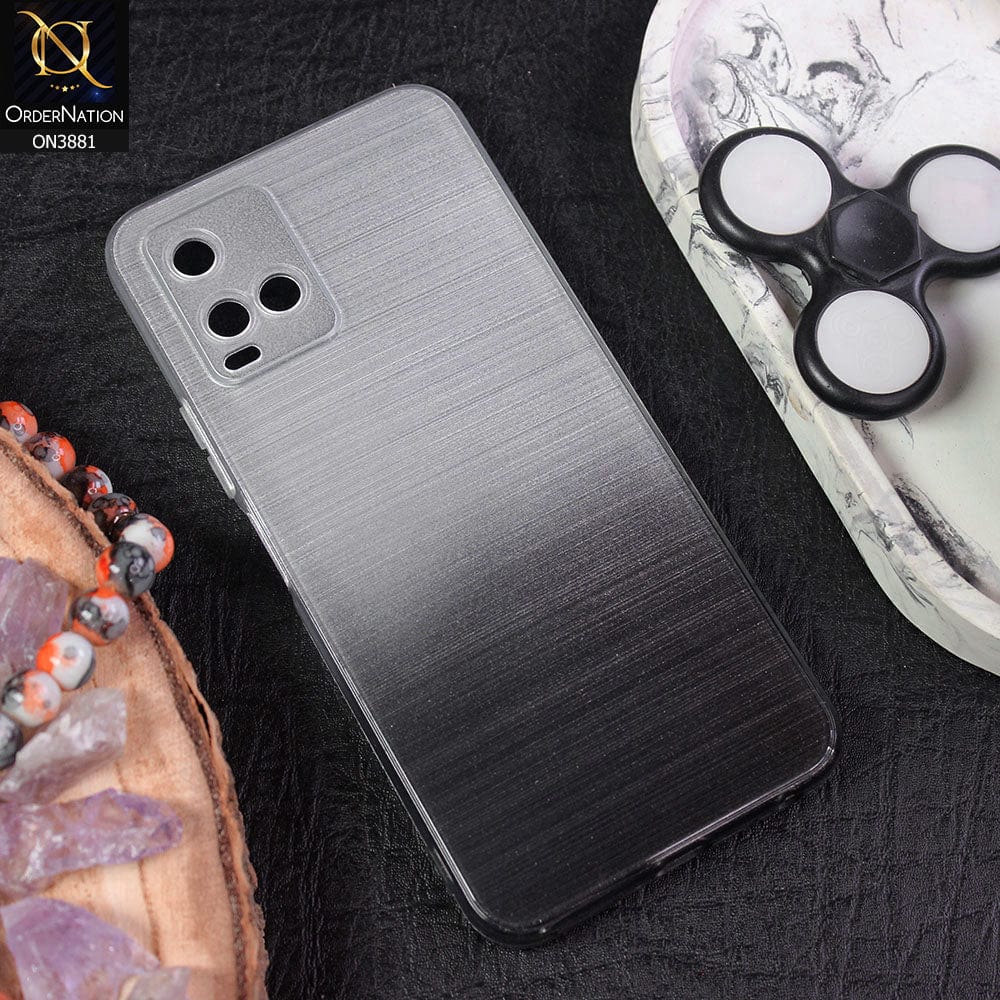 Vivo Y21s Cover - Design 2 - All New Stylish Dual Color Soft Silicone Protective Case