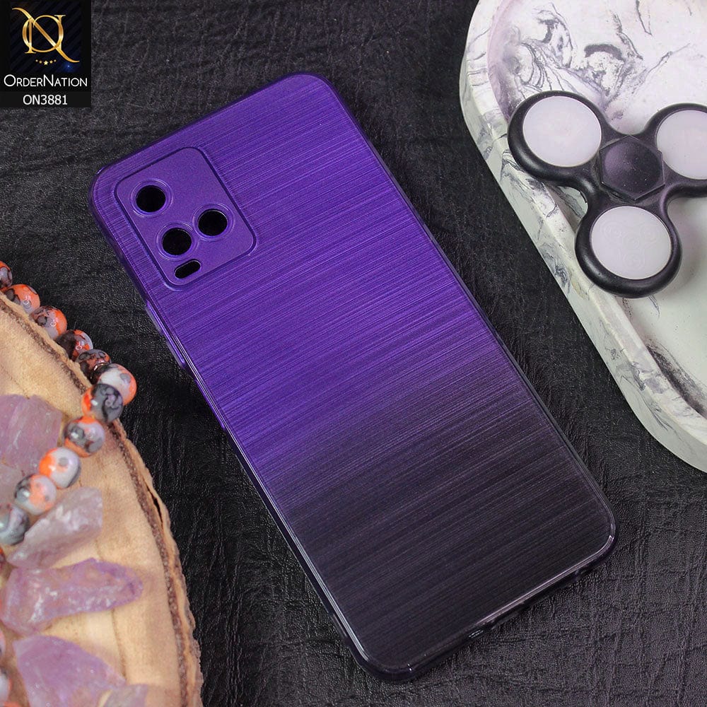 vivo Y33t Cover - Design 4 - All New Stylish Dual Color Soft Silicone Protective Case