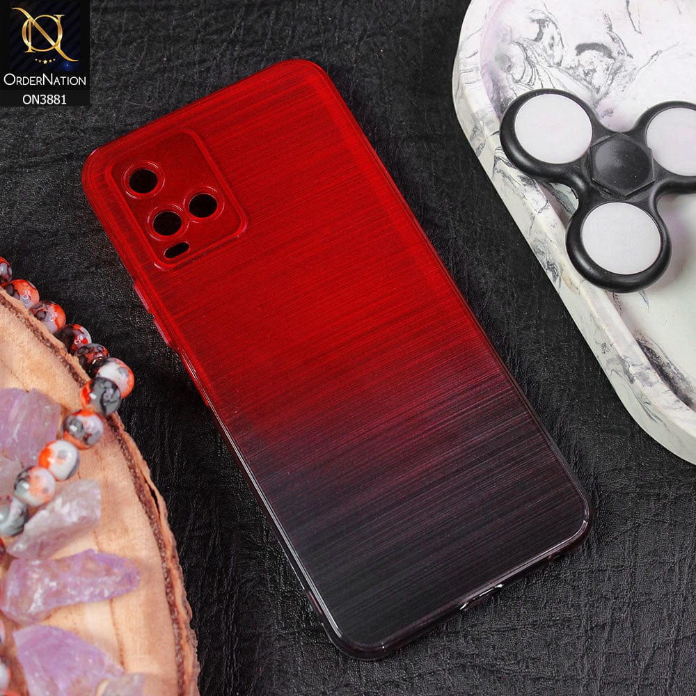 Vivo Y21a Cover - Design 5 - All New Stylish Dual Color Soft Silicone Protective Case