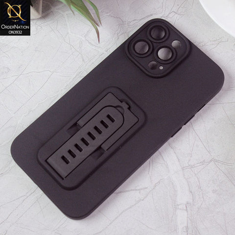 iPhone 14 Pro Max Cover - Black - New Professional Camera Lense Bumper Protection Case With Stand