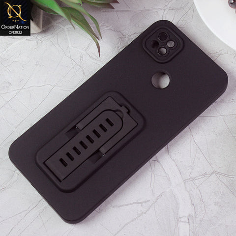 Xiaomi Redmi 10A Cover - Black - New Professional Camera Lense Bumper Protection Case With Stand