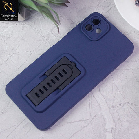 Samsung Galaxy A04 Cover - Blue - New Professional Camera Lense Bumper Protection Case With Stand