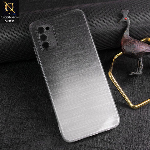 Samsung Galaxy A02s Cover - Design 1 - New Rainbow Style Soft Silicone Borders Clear Back Case With Electroplating Camera Ring