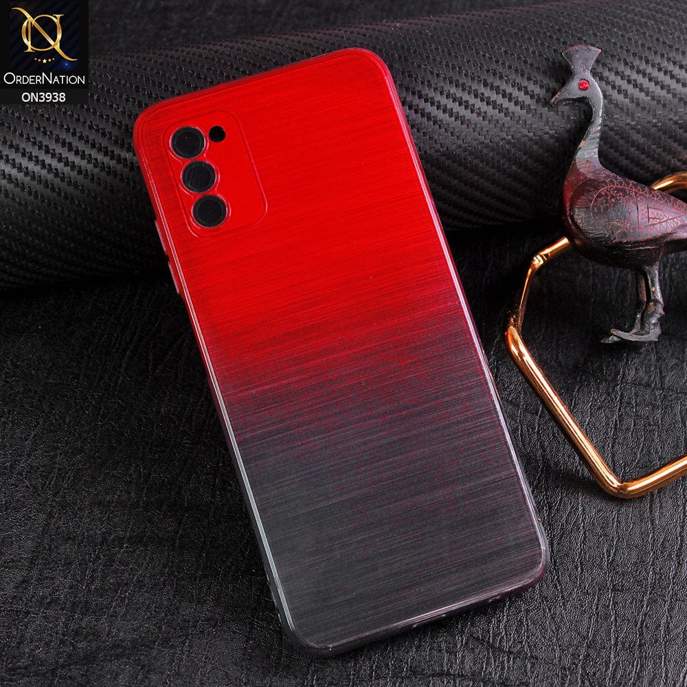 Samsung Galaxy A02s Cover - Design 4 - New Rainbow Style Soft Silicone Borders Clear Back Case With Electroplating Camera Ring